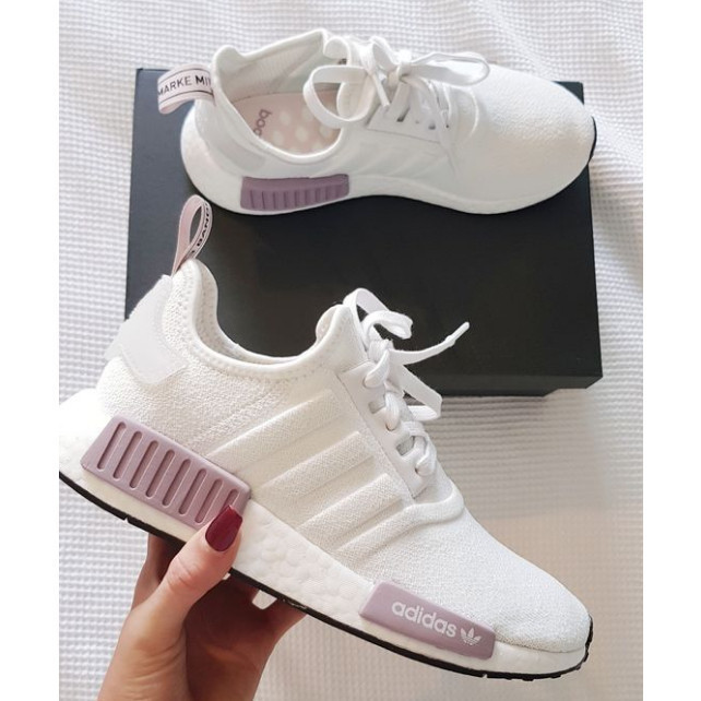 Adidas nmd feminino cheap cinza e rosa