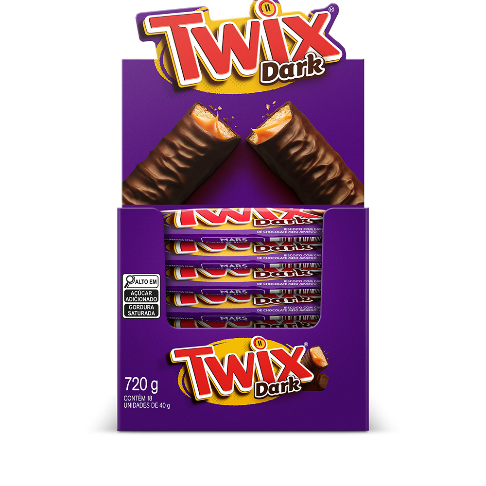 Display Chocolate Twix Dark Individual 40g | Shopee Brasil