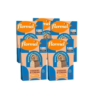 Kit Bombom Zero Com Pedaços De Cookies - 5 Unidades De 60G Cada