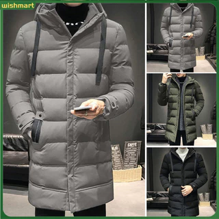 [Homens Winter Parka Down Coat Hooded Ultimate Warmth Wind Protection High Collar Casaco De Neve De Comprimento Médio Ao Ar Livre