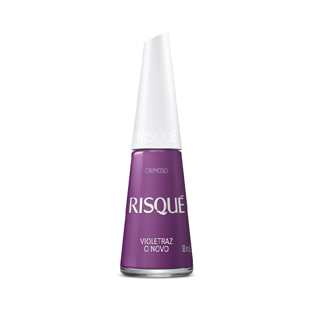 Esmalte Cremoso Roxo Violetraz O Novo Risque 8Ml Manicure | Shopee Brasil