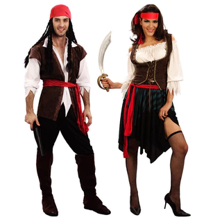 Cosplay Traje de Halloween Traje Adulto Traje de Desempenho Traje Pirata Personagem Adulto Traje Pirata do Caribe Co