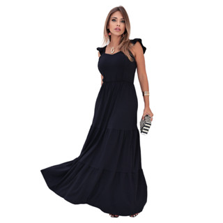 Vestido Longo três Marias Tecido Premium Maravilhoso Luxo