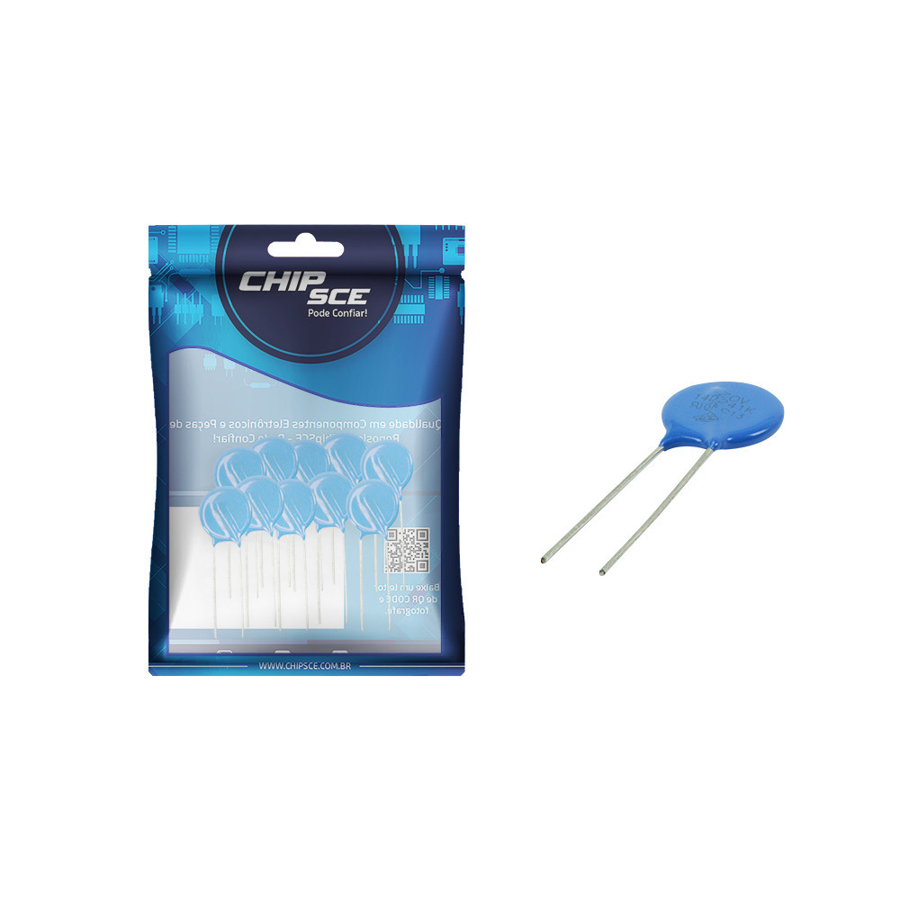 10x Varistor 14K 150Vac (S14D241 / 14D241K150Vac) Alta Qualidade