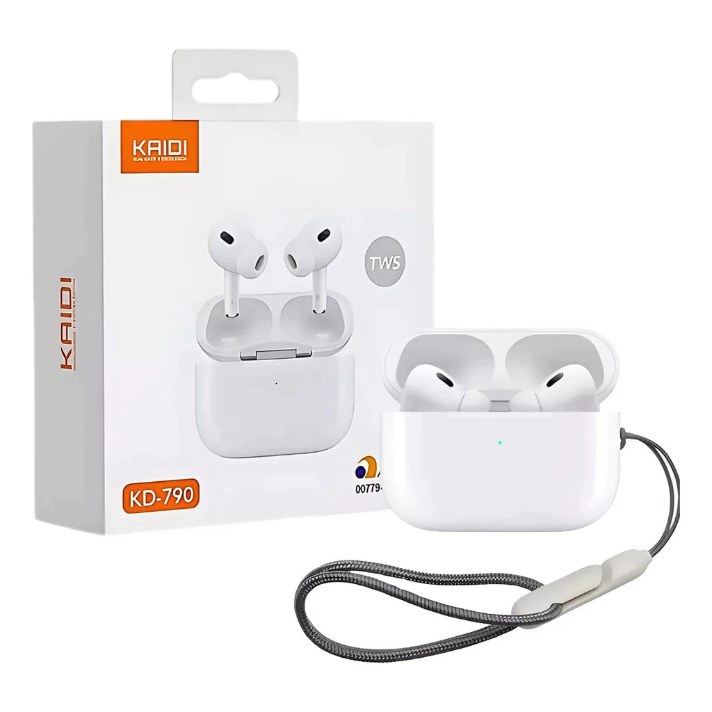 Fone De Ouvido Kaidi Som Academia Sem Fio Tws In Ear Cor Branco Som Academia Bluetooth