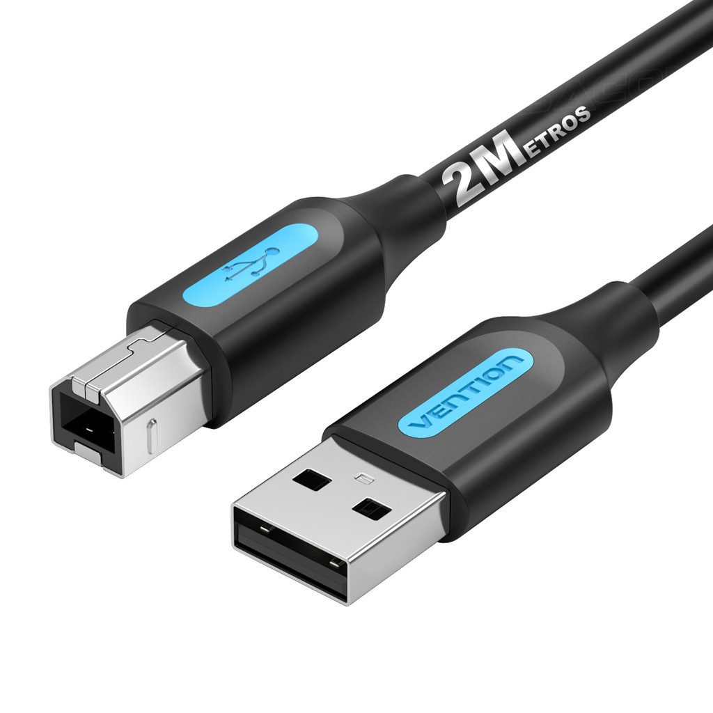 Cabo Impressora Usb 2.0 Vention Tipo A Para Tipo B 2 Metros