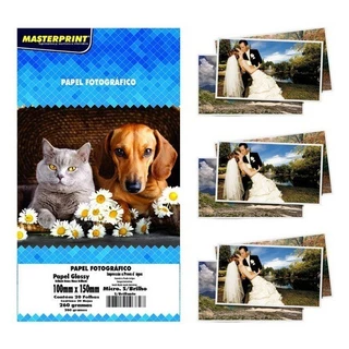 Papel Fotográfico Sem Brilho Microporoso 260g - 10x15cm - Pct 100 Folhas