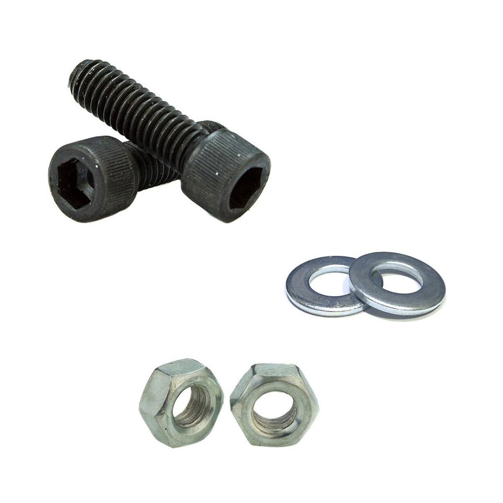 10 Parafusos Allen Cilíndrica M5 x 20 Com Porca e Arruela