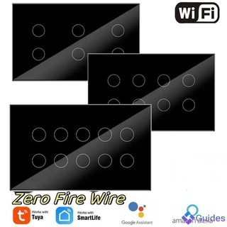 Interruptor Inteligente 6/10 De Luz De Gangue Precisa De Fio Neutro Tuya Smart Life APP Control Support Alexa Google Home