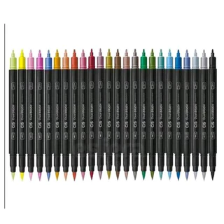 Caneta Brush Pen Dual Dupla Aquarelavel Cis
