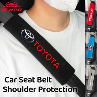 2Pcs Toyota Universal Car Seat Cinto De Segurança Do Assento Carro Cobertura Ombro Protetores Acessórios Interiores Para Corolla Cross Hilux Yaris Etios RAV4