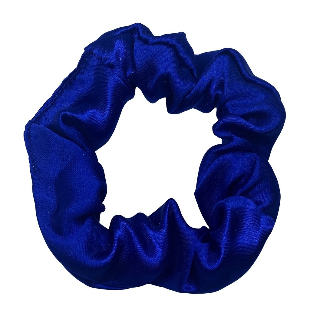 Xuxinha De Cetim Anti Frizz - Azul Royal | Shopee Brasil