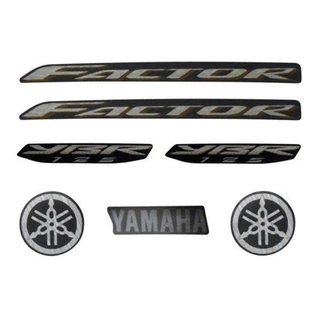 Kit Adesivos Yamaha Ybr Factor 125 2010 Preta - Lb10261