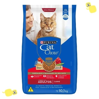 Alimento Cat Chow Defense Plus Gato Adulto Ração Sabor Carne 10,1kg Multiproteína Premium Especial