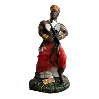 Imagem Escultura Estatua Xangô Orixá 23 Cm Umbanda / Candomblé - Orixa Xango