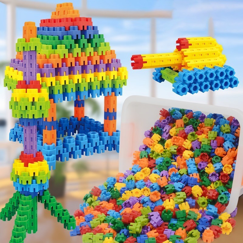 Construindo Blocos Conjunto De Quebra-Cabeça Hexagonais Educacionais STEM Brinquedos Desenvolvimento Cerebral & Melhoria Da Habilidade Mãos Na Mão Presentes Do Dia Das Crianças Estudantis Jardim De Infância
