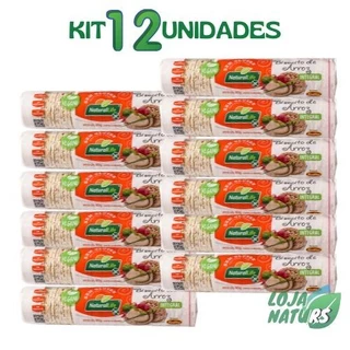 KIT 12 Biscoito de Arroz Mini Sem Glúten Vegano 80g - Natural Life