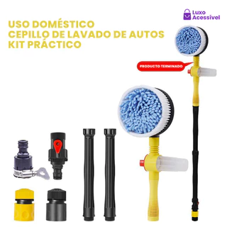 Kit Profissional Para Lavagem De Carros : Escrova Rotativa E Pistola De Alta Pressão