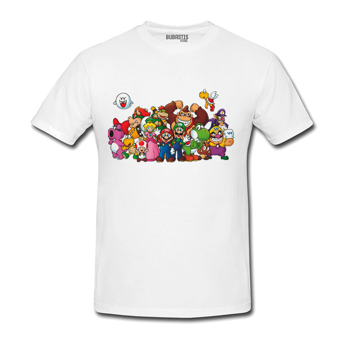 T-Shirt Uomo Youth Designz Yoshi Logo Divertente Mario Luigi 100% Cotone