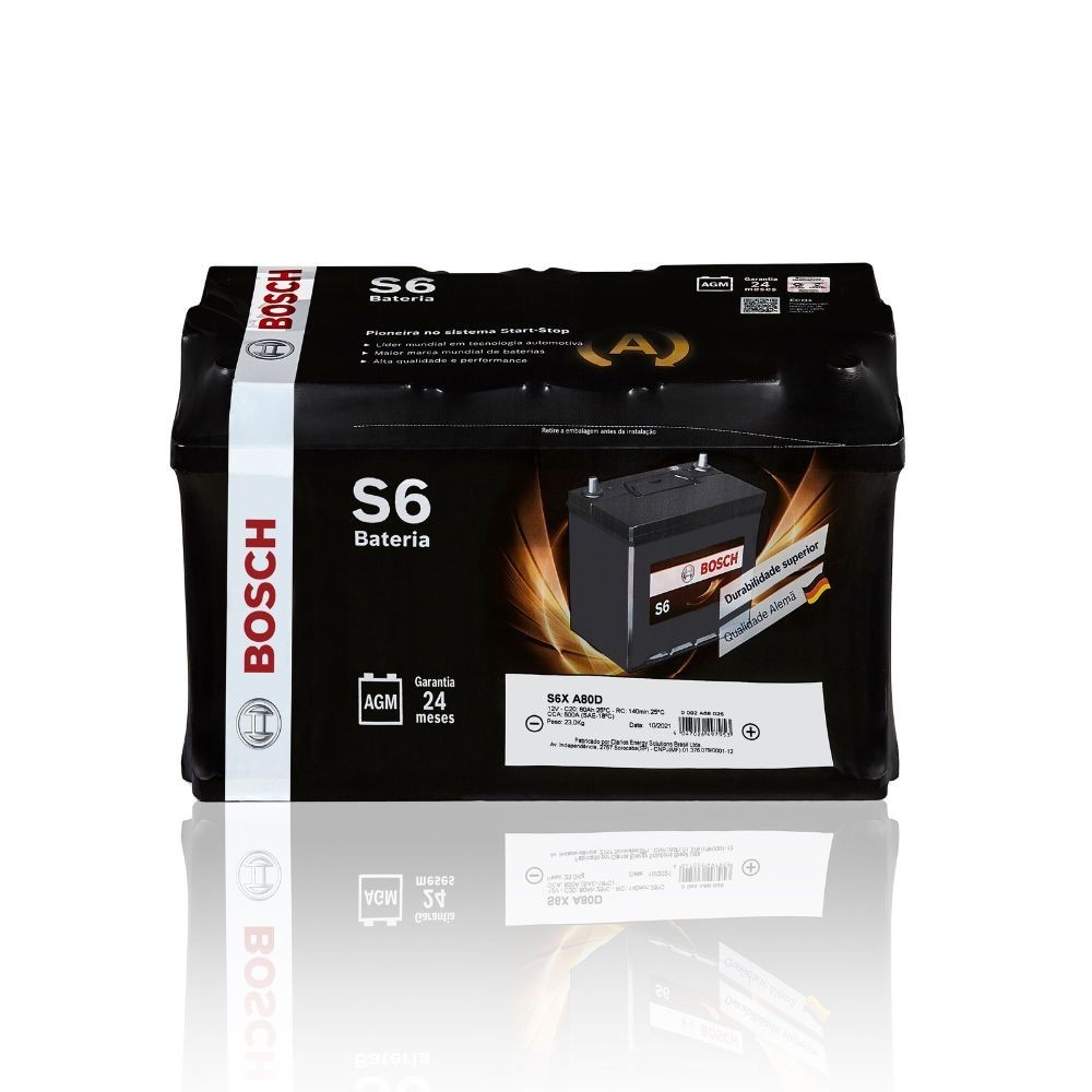Bateria Bosch JAGUAR F-PACE 2017... 80AH 12V AGM S6X A80D