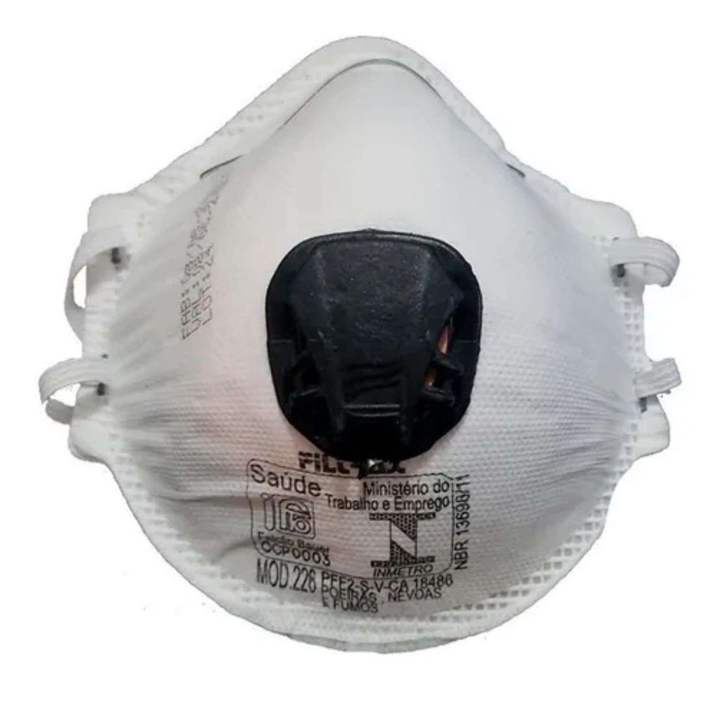 RESPIRADOR FILTRAX CONCHA PFF2 COM VALVULA CA 18486 | Shopee Brasil