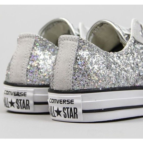 All star hot sale prata metalizado