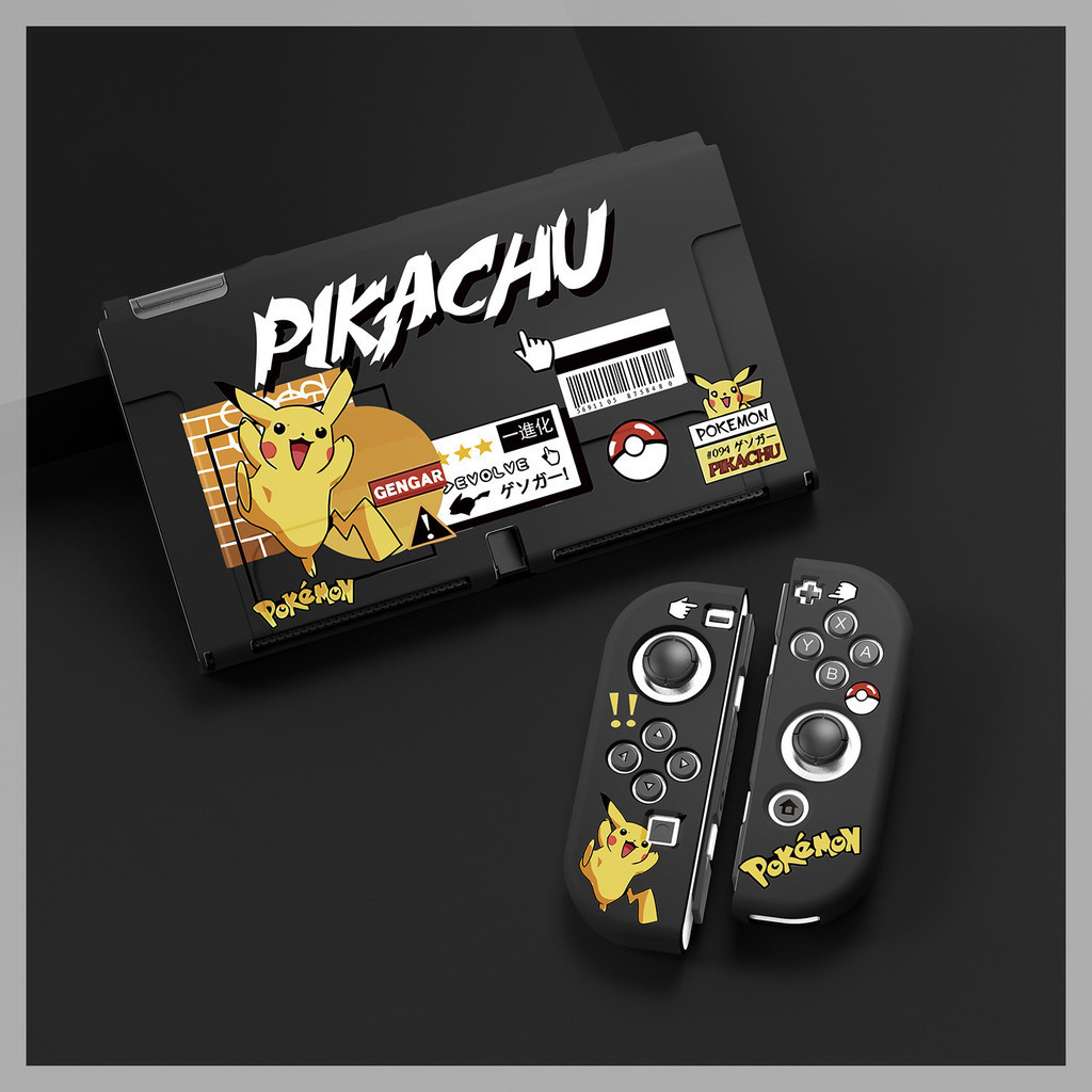 Switch Capa Protetora Pokémon Pikachu Mario TPU Macia Para