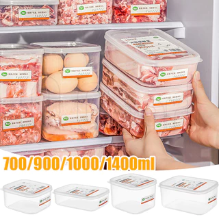 Caixa Para Conservação De Carne Congelada-Recipiente Refrigerada Alimentos-Selada Cozinha Organizadora De Frutas Legumes Portátil Transparente Sub-Embalada