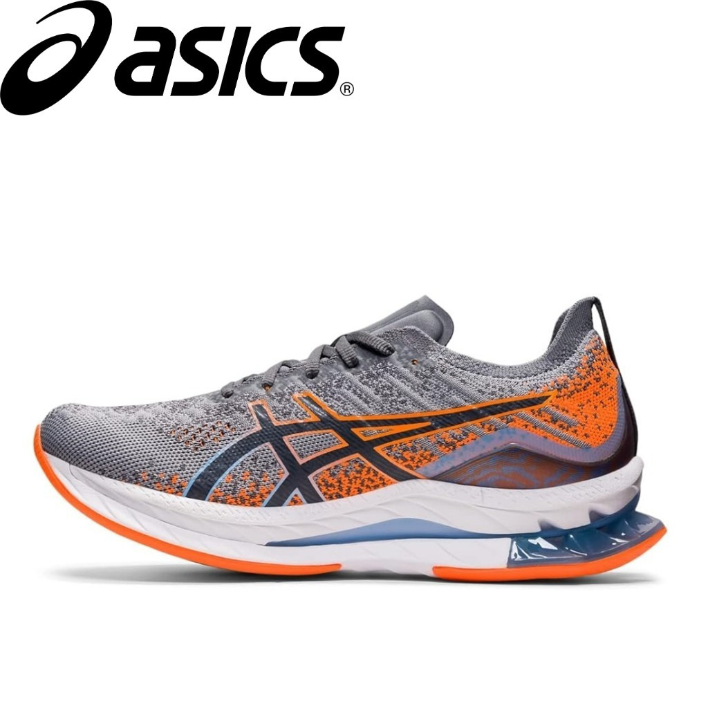 ASICS Novo GEL-KINSEI BLAST Black Glow Yellow com amortecimento de choque leve Mantido tênis de corrida respirável (masculino)
