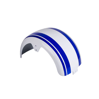 Paralama Traseiro Branco e Azul para Scooter Elétrica X7 Hawk e Citycoco