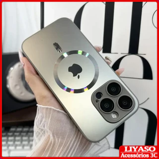 Nano Explosion Proof AG Caixa De Vidro Magnético Fosco Para iPhone 15 14 13 12 11 Pro Max Plus Lente Protetora De Cobertura Completa