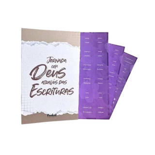 Caderno de Oração - Abas adesivas para Bíblia | Floral Roxa