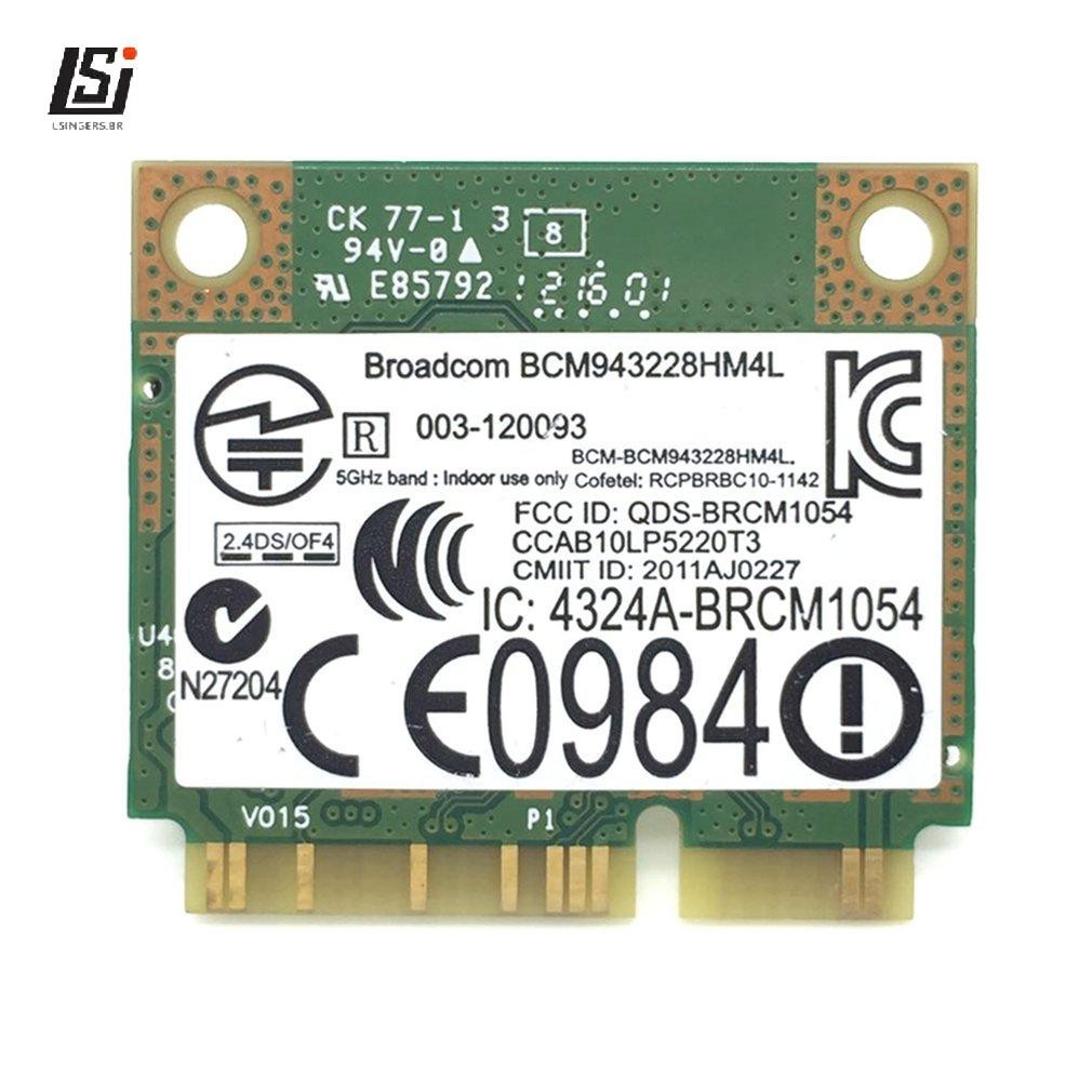 Banda Dupla 300Mbps BCM943228HMB 4.0 802.11a/b/g/n Placa Wifi Meio Mini PCI-E