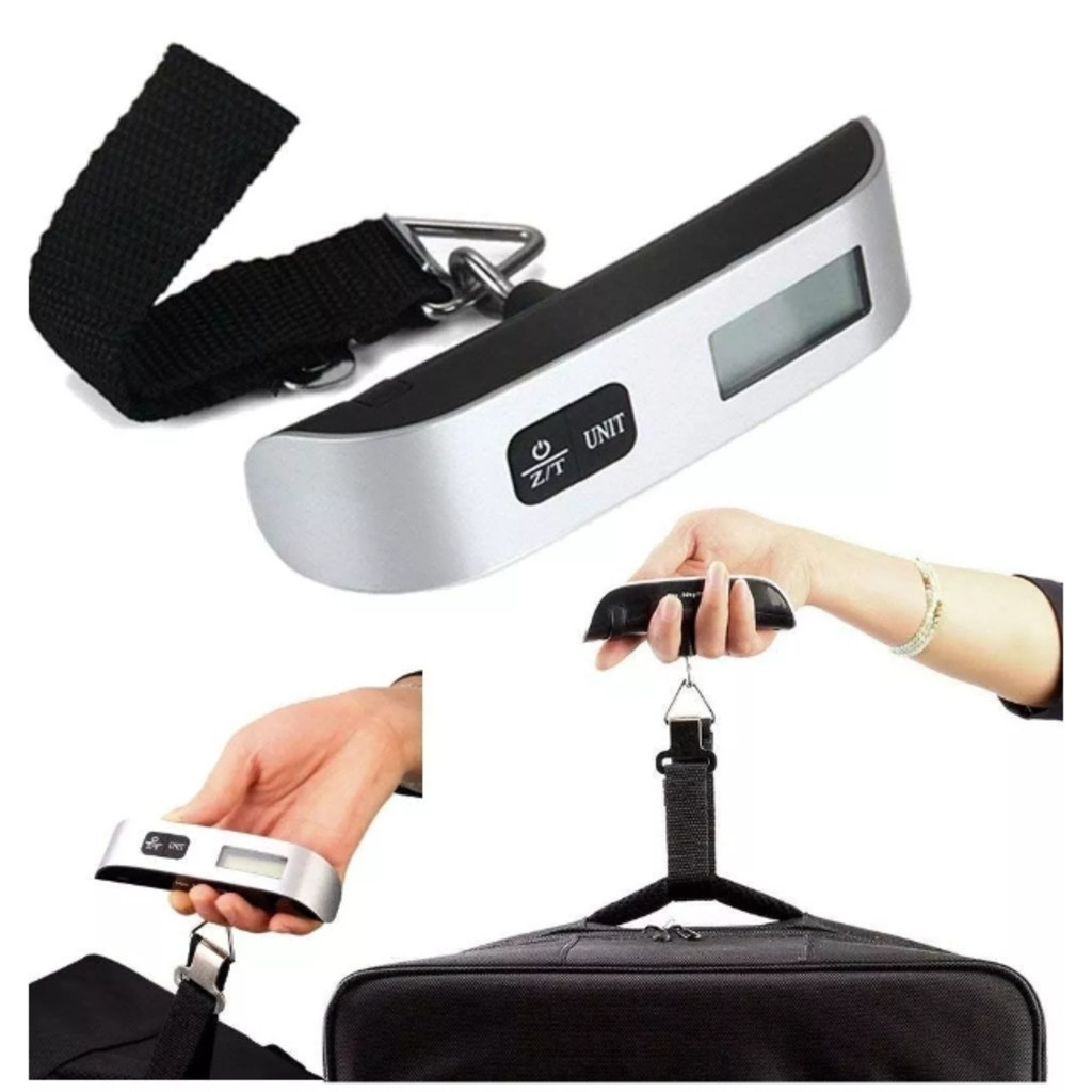 Balança Eletrônica De 50kg Digital De 10g Bolso Mala De Viagem Bagagem ...