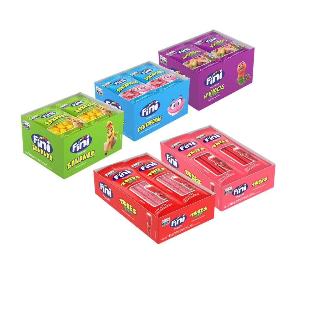 Kit Mix 60 pacotes de 15g cada - FINI