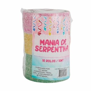 Serpentina P/carnaval Tnt Magia 10 Mts Pct C/10 Rf Serp10