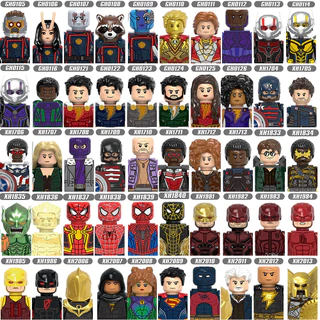 Marvel Superhero Minifigures Building Blocks Daredevil Shazam Bonecos De Brinquedos Homem-Aranha