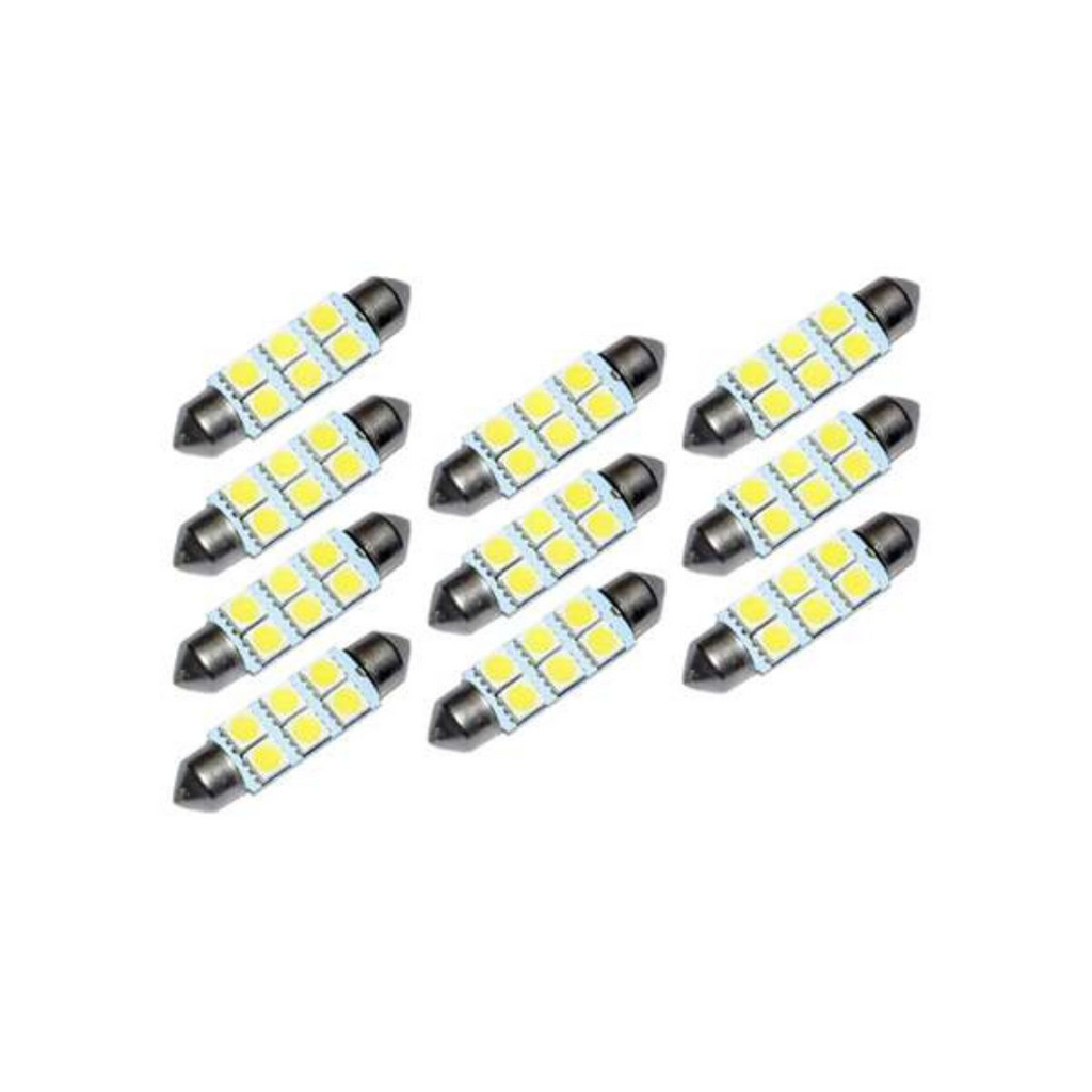 Torpedo led 36MM 6 smd 3528 branco 24V (10 unidades) | Shopee Brasil