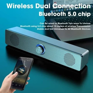 Alto-Falante Bluetooth Com Fio E Sem Barra De Som Alimentada Por USB Para TV Pc Sistema De Áudio Surround Jogos De Laptop