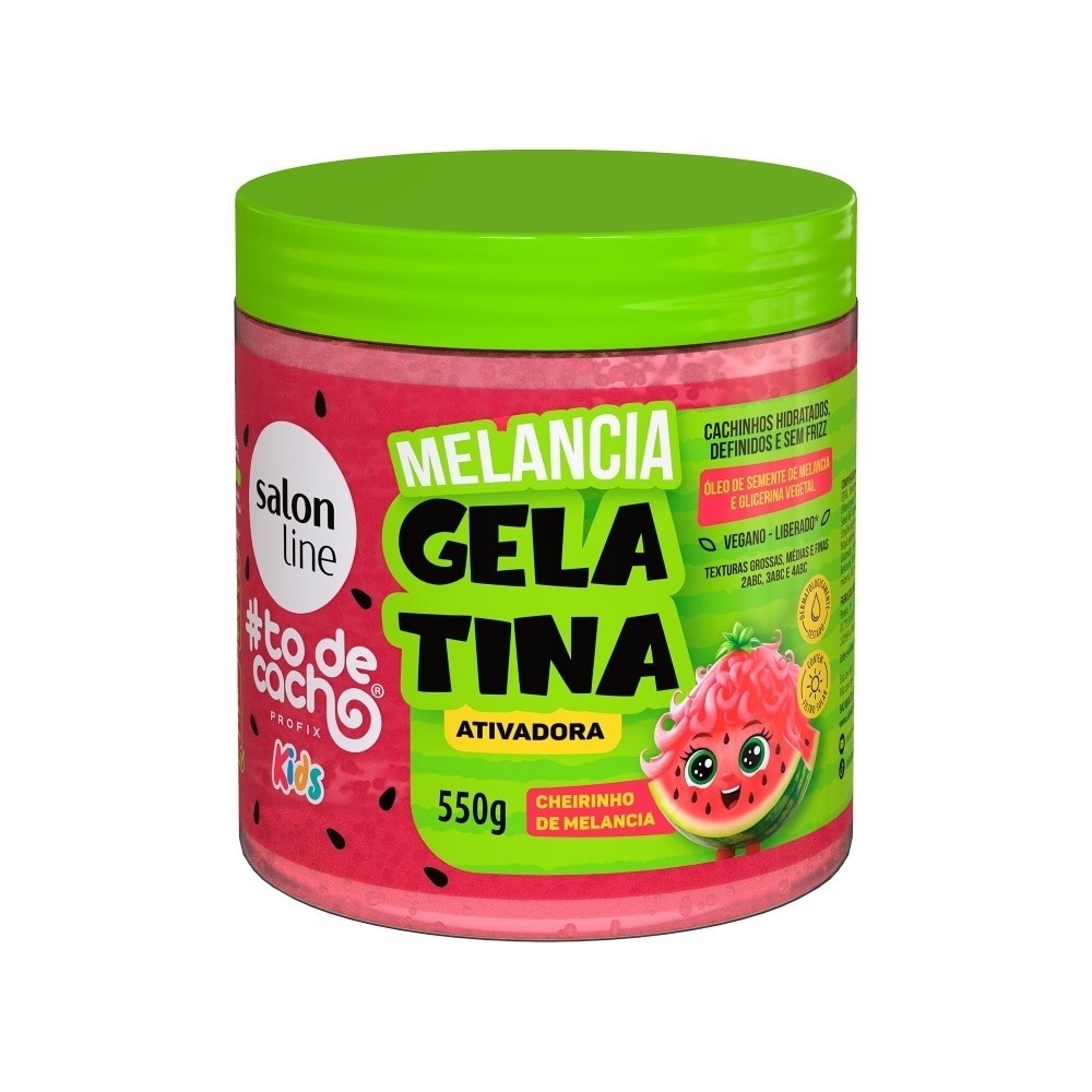 Gelatina Ativadora Melancia #todecacho Kids 550g