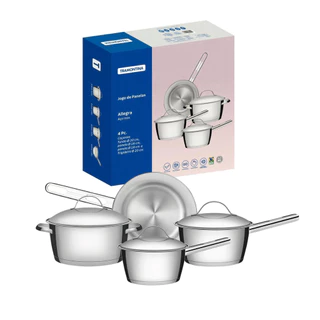 Jogo De Panelas Inox Allegra 4 Peças - Tramontina