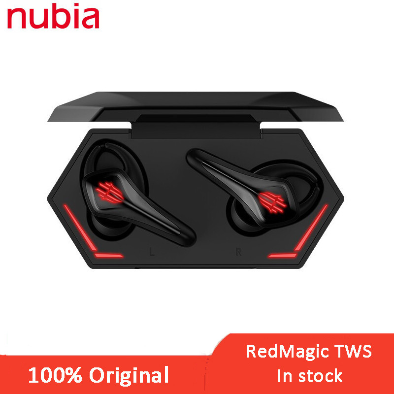 Nubia RedMagic TWS Fones De Ouvido Para Jogos 5S 5G Sem Fio Bluetooth Profissional E-Sports Fone