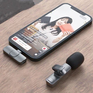 Kit 02 Microfone Lapela Celular Sem Fio Duplo iPhone e Android Tipoc MIHOUSE