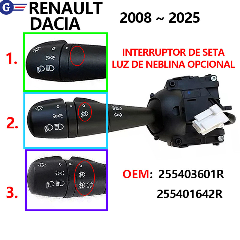 Interrupteur De Vitre 8201167977 Pour Duster, Lodgy, Logan II, Sandero (2008-2018) - 10