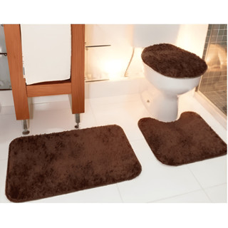 Kit Jogo De Banheiro Peludo 3 Peças - Promoção - Menor Preço
