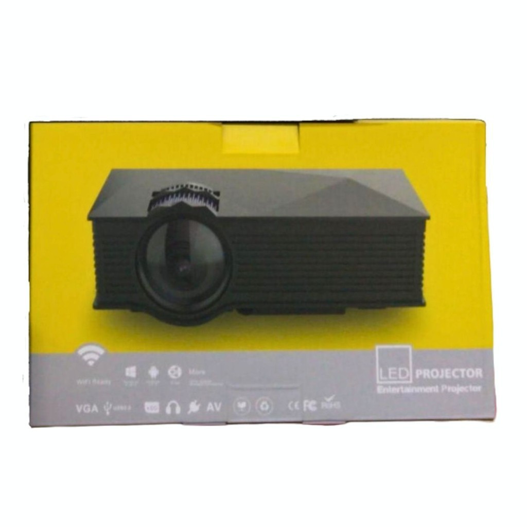 Mini Projetor Portatil TG-68 Bivolt 1800 Lumens Data Show Wifi