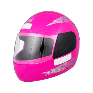 Capacete Moto Rosa Fechado Com Viseira Transparente Casco ABS Cinta Jugular Com Fecho Engate Rápido