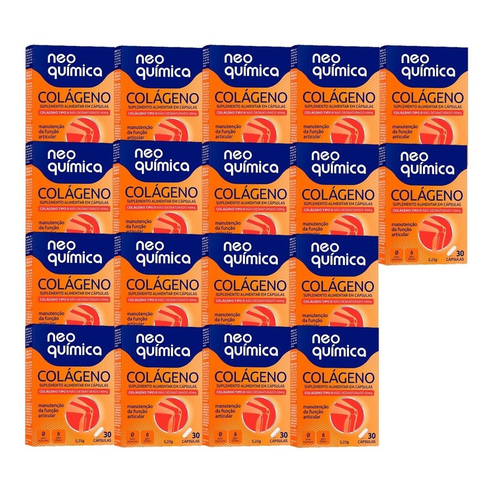 Kit 18x Suplemento Colágeno Com 30 Cápsulas - Neo Química | Shopee Brasil