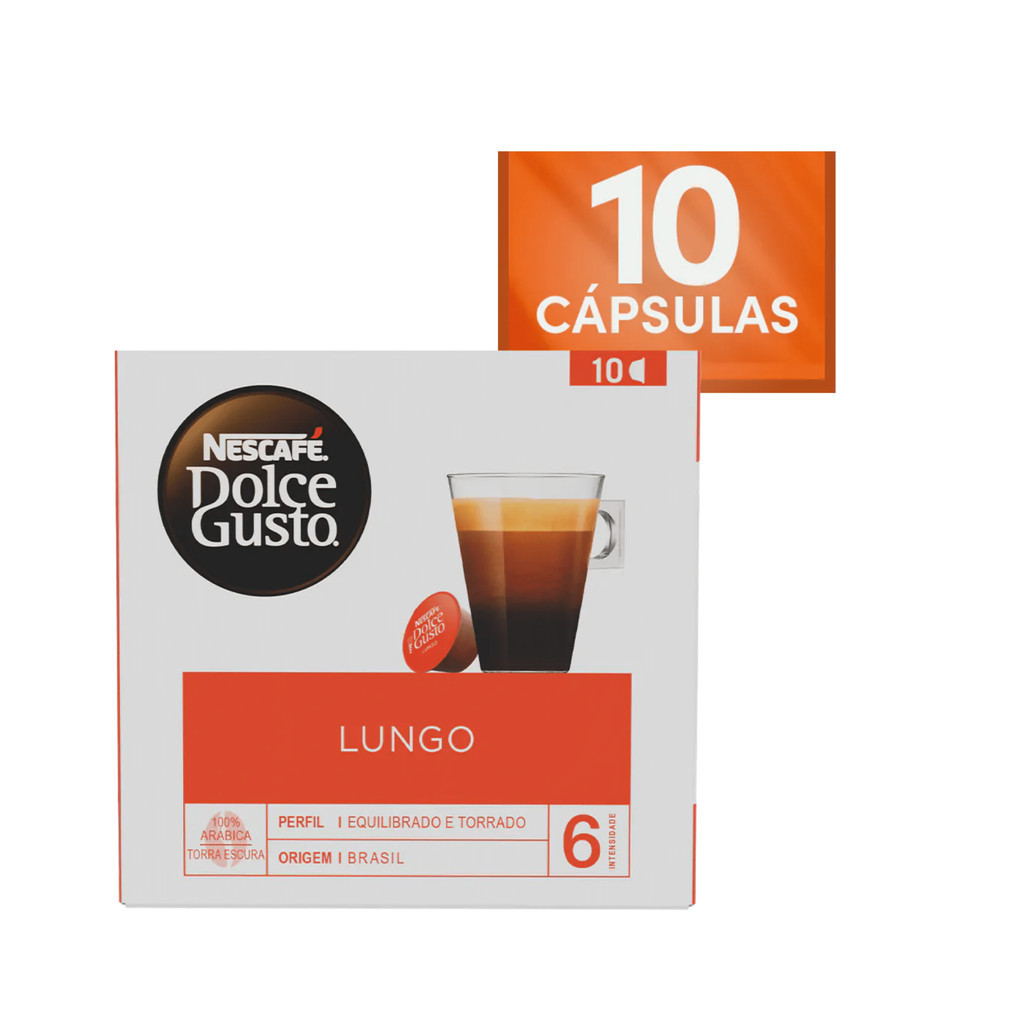 Dolce Gusto Lungo 10 Cápsulas Nescafé Promoção