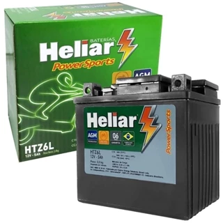 Bateria Bros 150 Heliar Htz6l Powersports Selada 5ah 12v